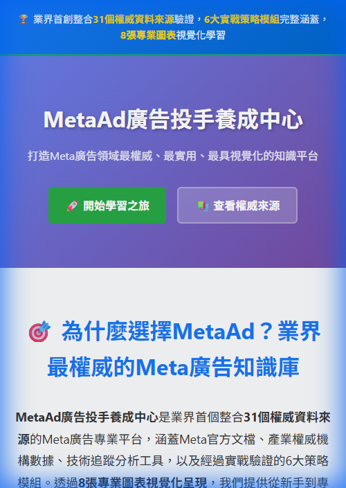MetaAd Training Center